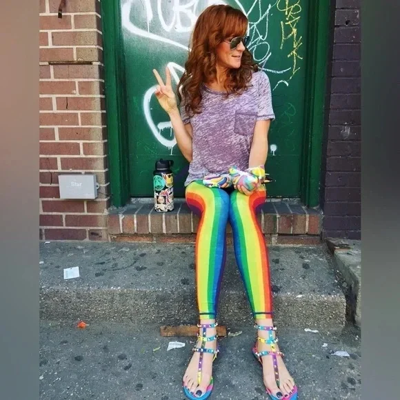 Niyama Sol Retro Rainbow Legging Size L - Picture 10 of 11